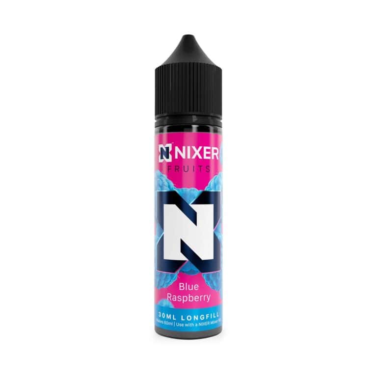 Vaping Rashberry Blue Raspberry Longfill E-liquid by NIXER | Dispergo Vaping