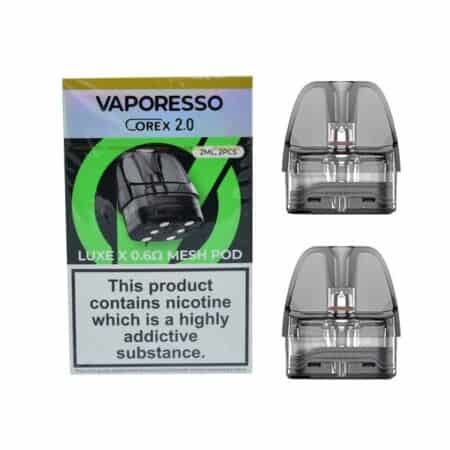 0.6ohm luxe x corex 2.0 vape pods by vaporesso
