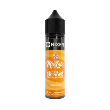 mango ice 60ml longfill eliquid by mix labs x nixer