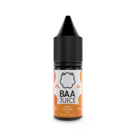 fresh orange fizz baa juice 10ml nic salt dispergo vaping