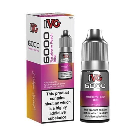 raspberry peach bliss ivg 6000 nic salt uk
