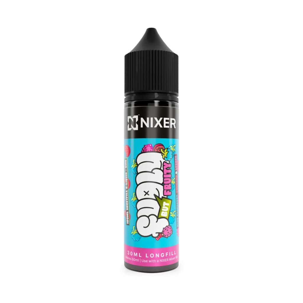 Vaping Rashberry Blue Raspberry Rhubarb Lychee Longfill E-Liquid By Nixer X Fugly But ...