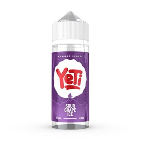 YETI SUMMIT - UK - 100ML - 0MG - SOUR GRAPE ICE Yeti 100ml - SOUR GRAPE ICE