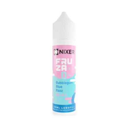 w-nixer-fruza-bubblegum-blue-razz-30ml-longfill-60ml nixer x fruza bubblegum blue razz